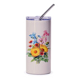 Floral Tumbler, Flower Bouquet Tumbler, Botanical Tumbler, Garden Flowers Tumbler, Wildflowers Tumbler, Gift for Her, Floral Tumbler Gift - Tawshia